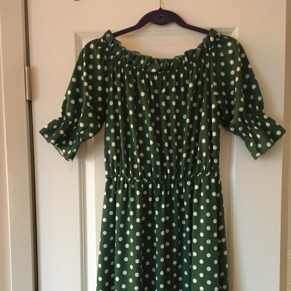 Maxi summer off shoulder dress